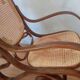 Rocking chair bois et cannage