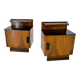 Pair of Midcentury Czechoslovakian Bedside Tables, 1940s