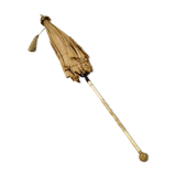 Old silk and carved ivory umbrella