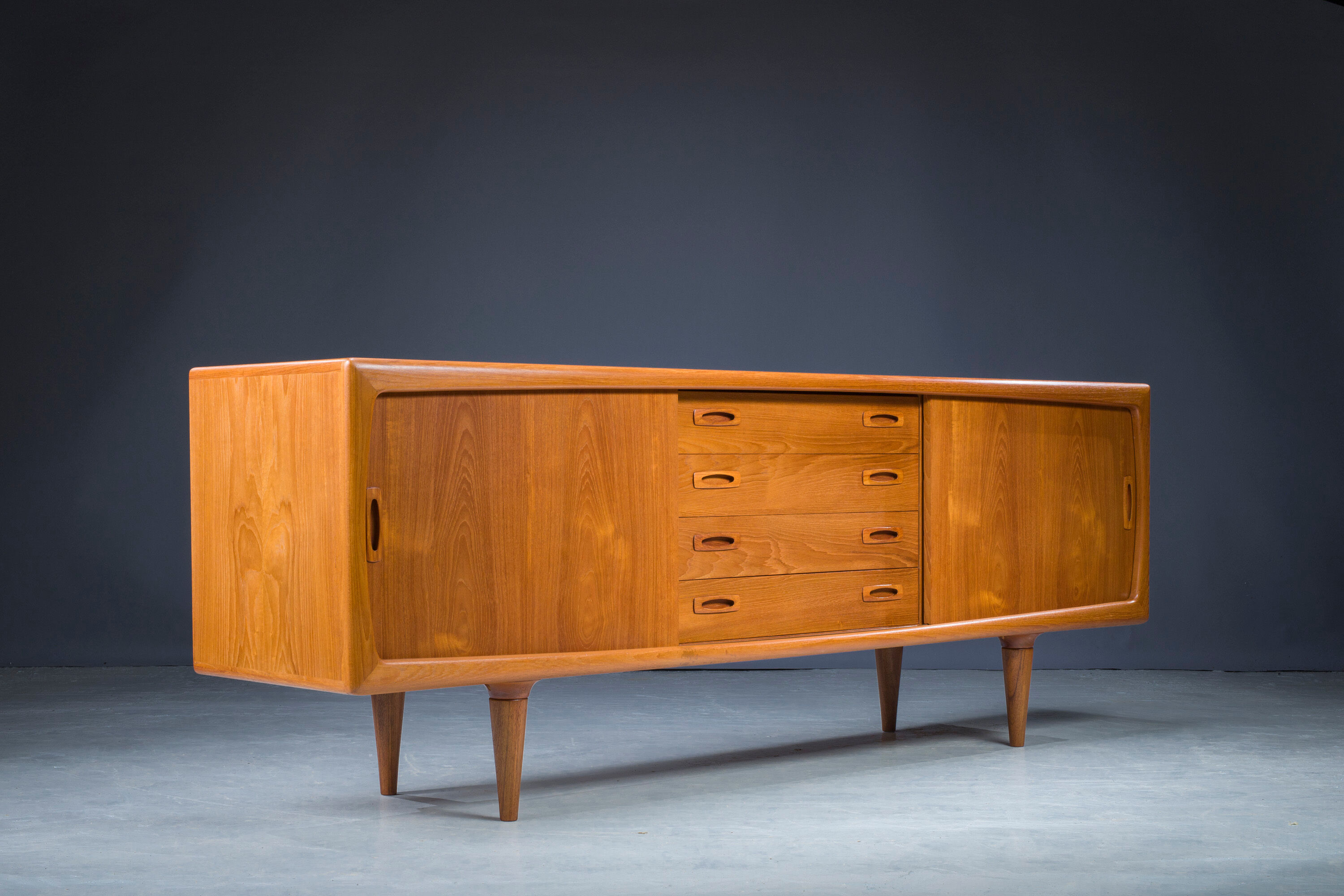Mid-Century Danish Teak Sideboard from HP Hansen, 1950s