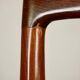Suite de 6 chaises scandinaves en corde et teck