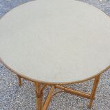 Rattan garden table 1960