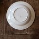 Set of 12 green patterned soup plates, Badonviller earthenware