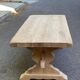Large stripped solid oak monastery table – 200 cm