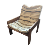 Lounge armchair in light oak by Ingve Ekstrom Sweden circa 1970