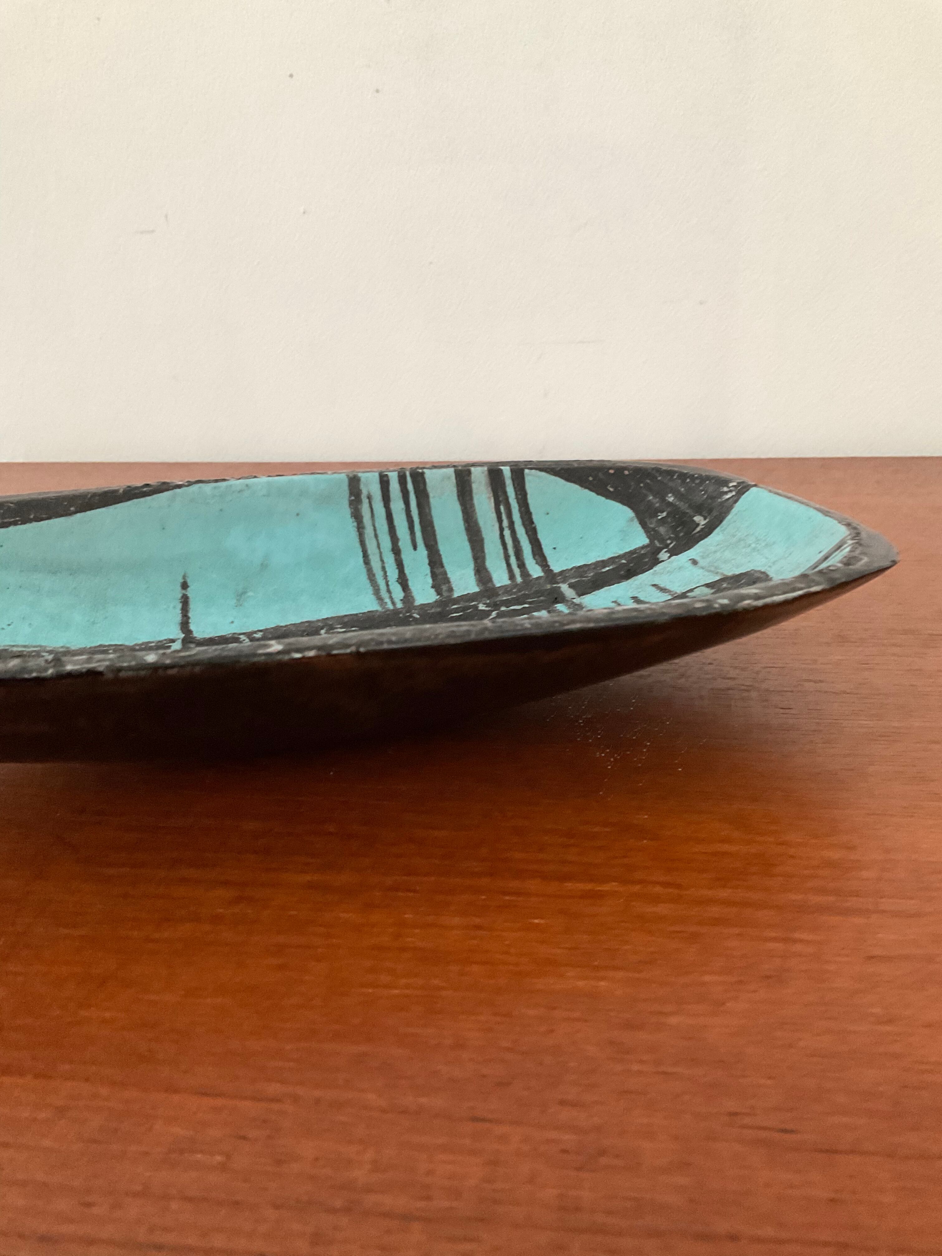 Empty vintage ceramic pocket signed