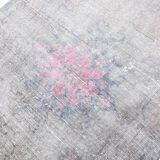 Abstract color handmade wool tapis, 214x117cm
