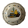 Assiette de Nevers en faïence fin XVIIIe siècle décor à la Poire