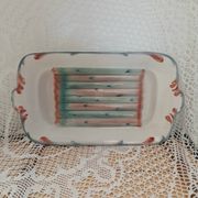 Plat ancien Barbotine Digoin et Sarreguemines
