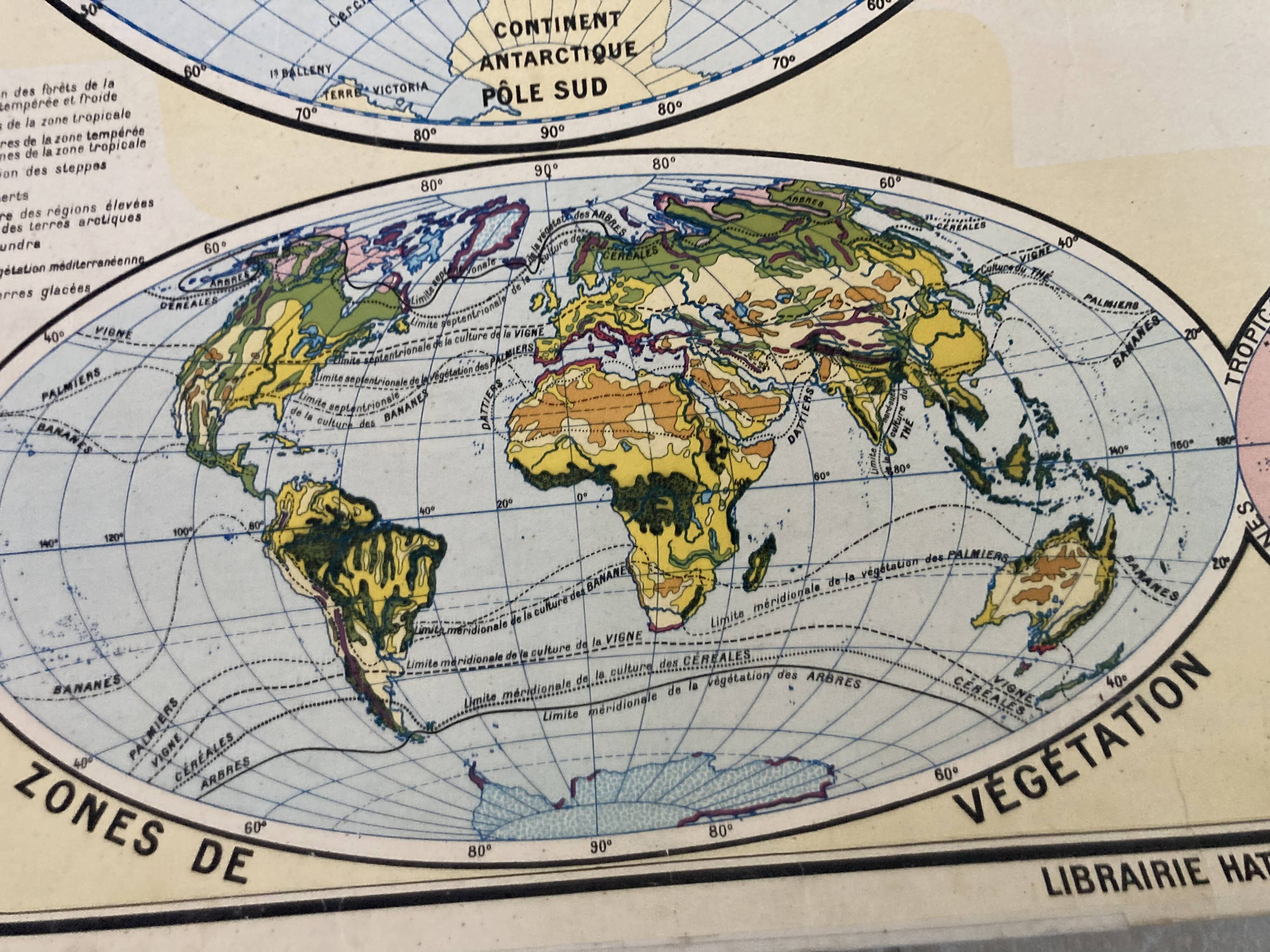 Carte scolaire mappemonde
