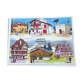 Affiche carte scolaire / Maisons régionales / La maison des instituteurs