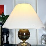 Vintage Living Room Lamp with Textile Shade - Vintage 1980s Modern Design