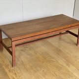 Scandinavian teak coffee table with extensions