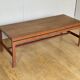 Scandinavian teak coffee table with extensions