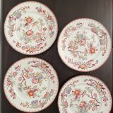 4 plates Sarreguemines late nineteenth