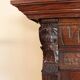 Oak mirror, Renaissance style, 20th century.