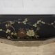 Vintage Chinese sideboard / lacquer cabinet (black / birds) Bohemian