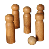 Jeu de quilles ancien en bois