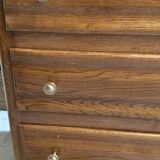 Oak chest of drawers