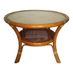 Table basse en rotin