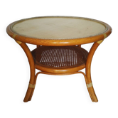 Table basse en rotin