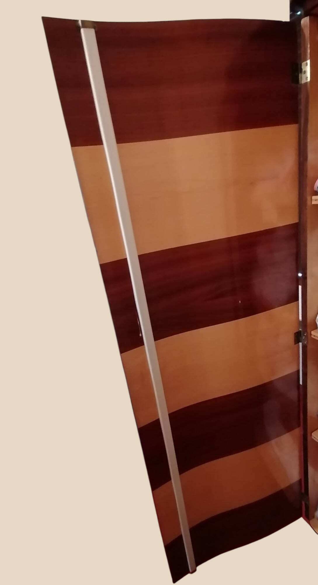 Armoire et Table de Chevet en Bois Laqué vintage - Ateliers Jacquelin