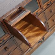 Antique German Oak Haberdashery Shop Cabinet, 1920/30s