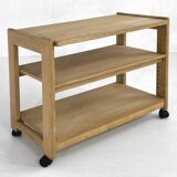 Oak Serving Trolley attributed to Guillerme and Chambron