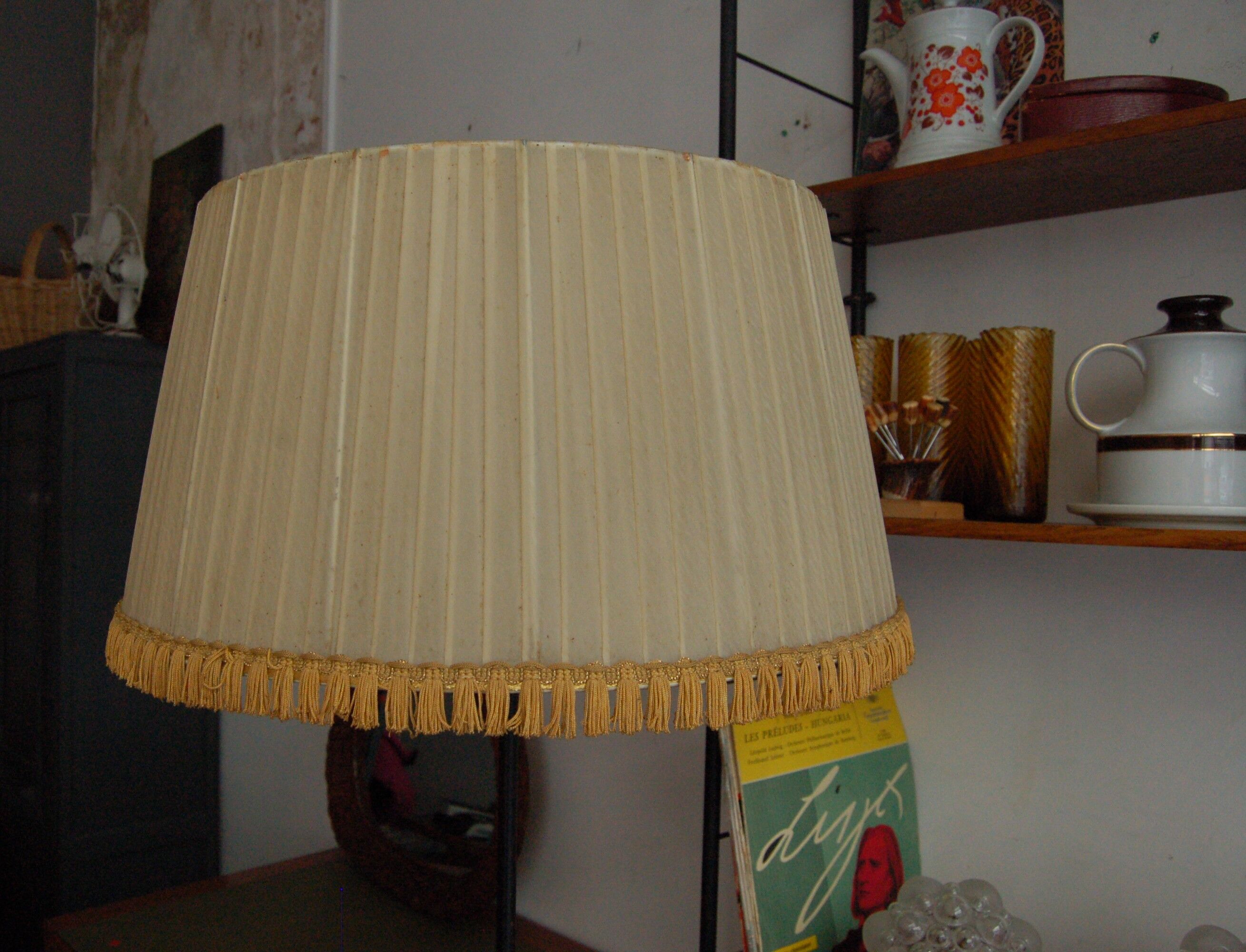 Floor lamp tripod vintage 60s wrought iron