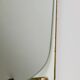 Mid-century illuminated wall mirror by Ernest Igl with brass crown, by Hillebrand.