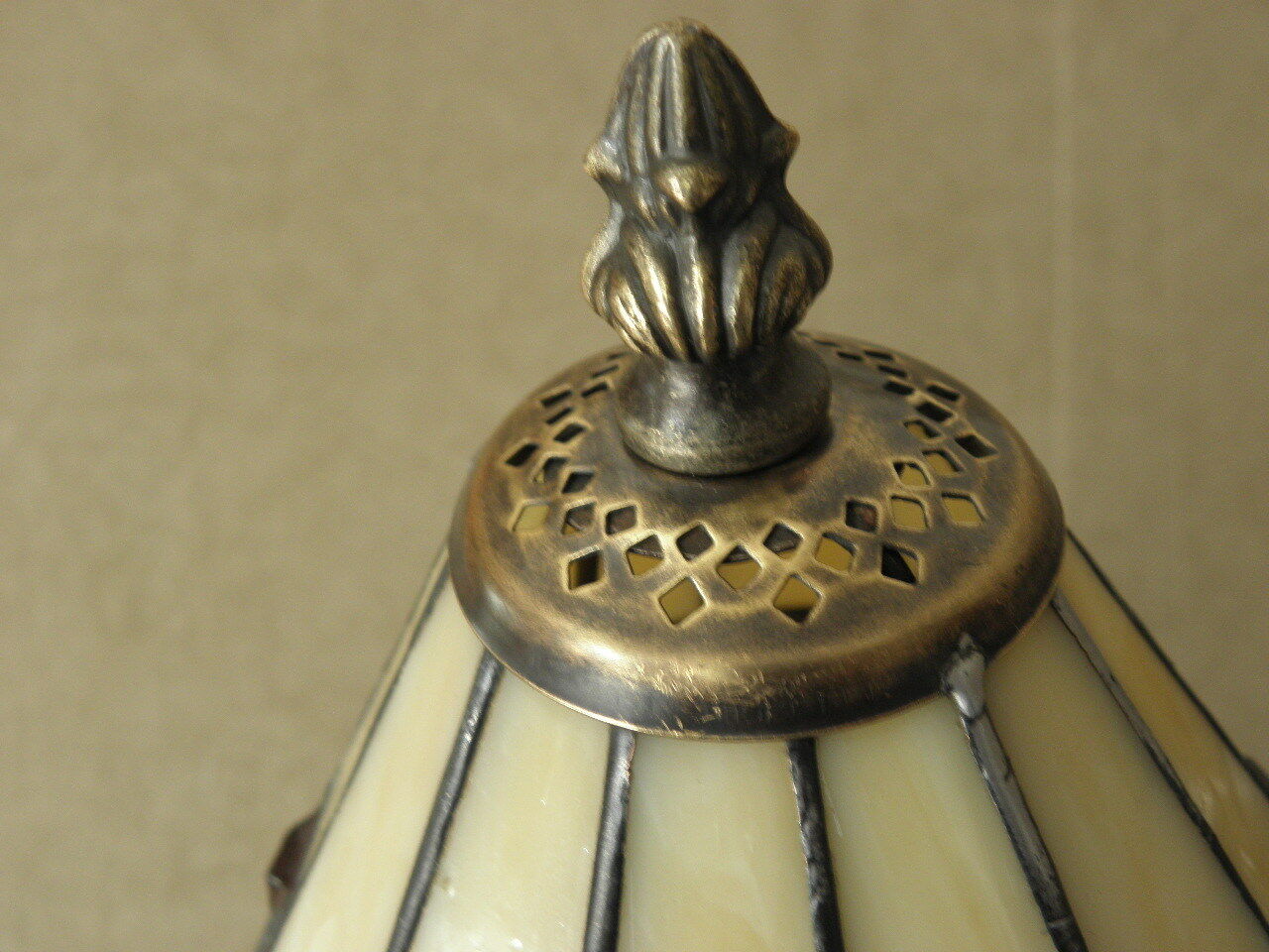 Art deco wrought iron lamp