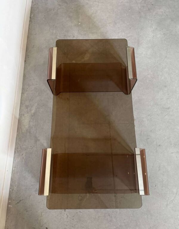 Table basse en plexiglas Michel Dumas pour Roche Bobois, 1970