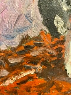 Painting, still life with sunflowers, oil on canvas 60/70