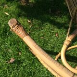 Rocking-chair en rotin