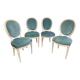 Chaises médaillon velours