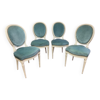 Velvet medallion chairs