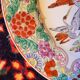 Old vintage plate Asia China 60s 70s