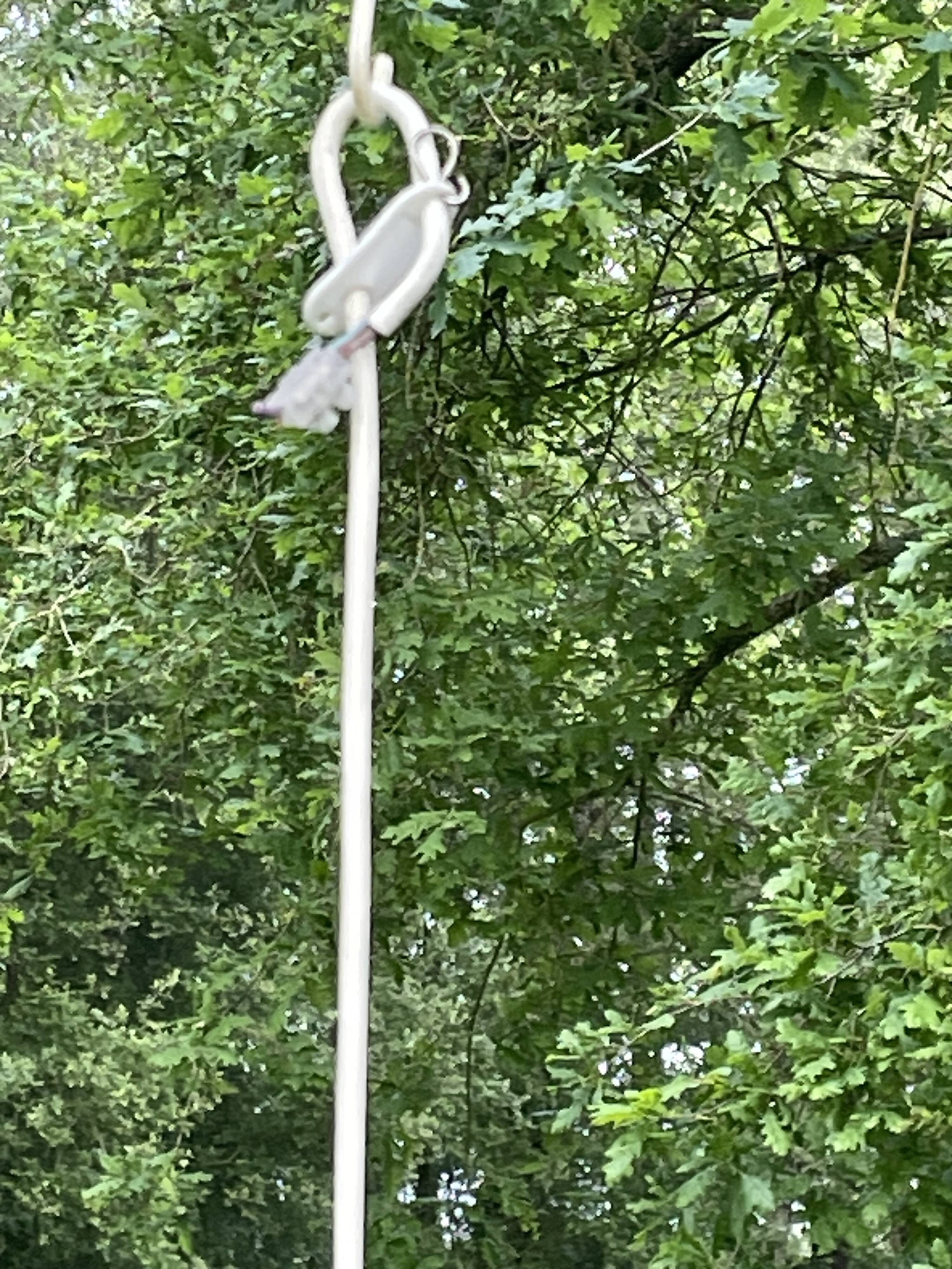 Suspension, chandelier with stainless steel blades from the 70s