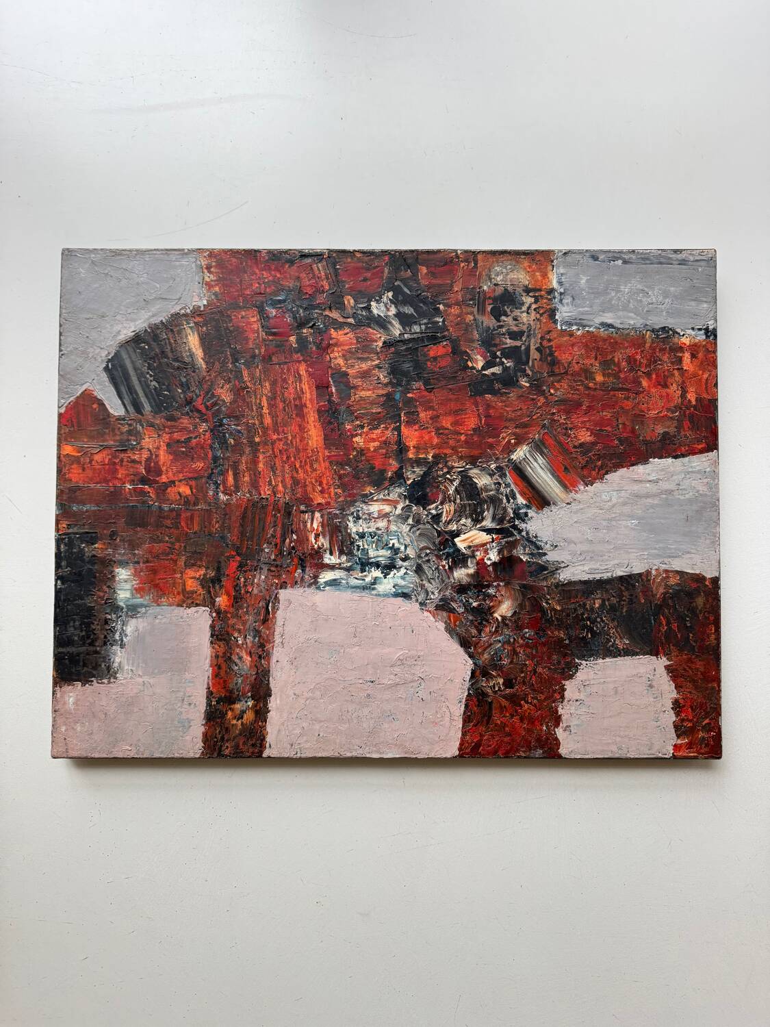 Tableau abstrait années 50