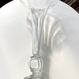 Giant crystal vase legras et cie