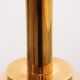 Glashütte Limburg hanging lamp amber glass, 1960s