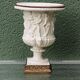 Pair of Medicis Borghese vases in porcelain biscuit and brass.