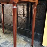 Old table with wooden shutters