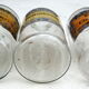 3 apothecary jars, antique blown glass pharmacy