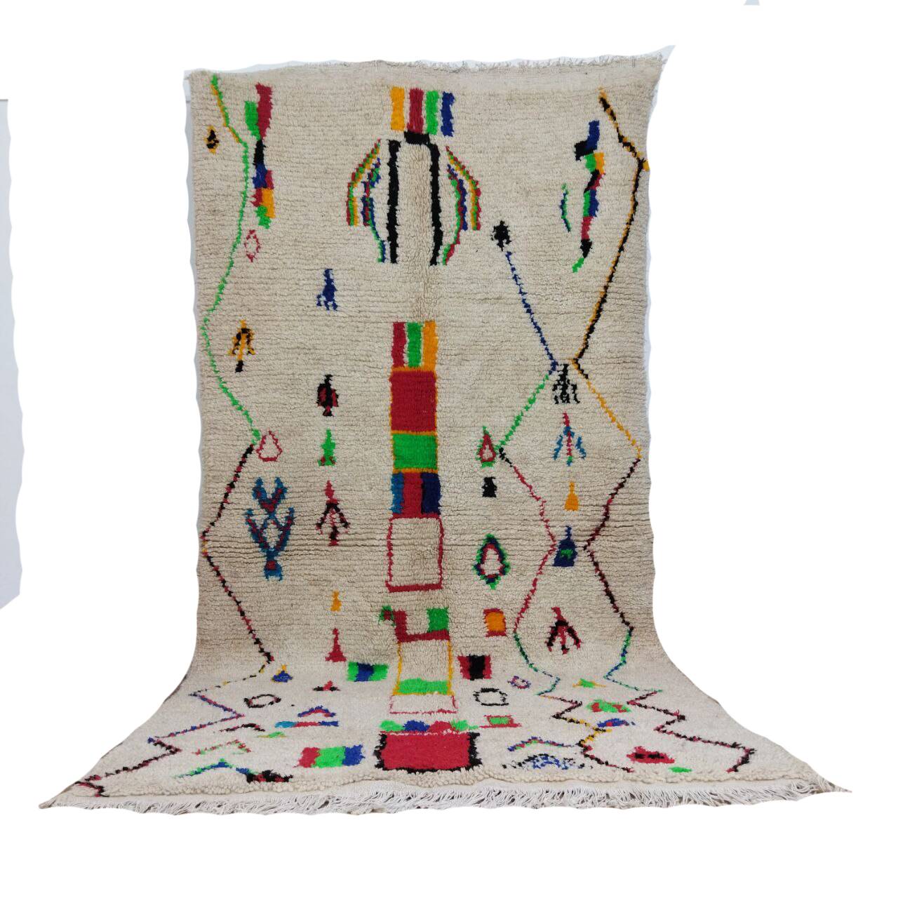 Tapis berbère marocain artisanal fait main 270 X 136 CM