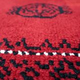 Vintage French Savonnerie rug 3.8' x 6.5' 1960s - 1C1226