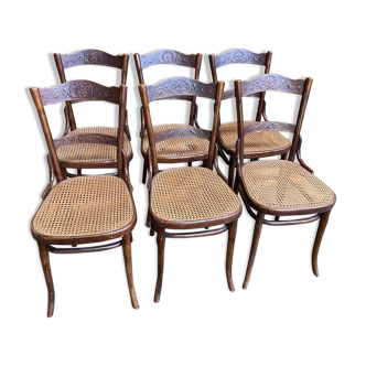 Suite de 6 chaises bistrot thonet 97