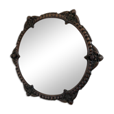 Miroir mural rond vintage de style baroque italien