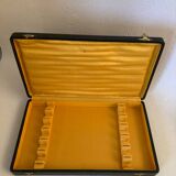 Complete set of 12 stainless steel table knives with Bakelite handles and Art Deco ferrules