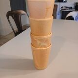 4 stoneware mugs